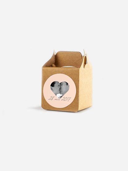 Étiquette cadeau mariage Pochoir