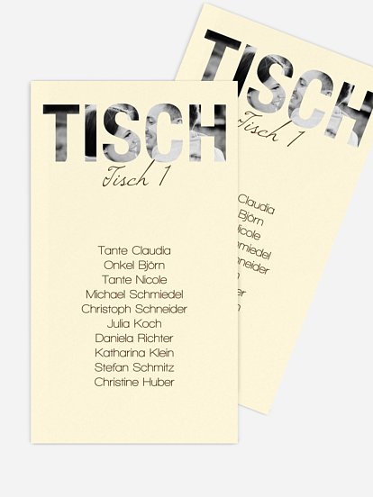 Gruppentischkarte Durchblick