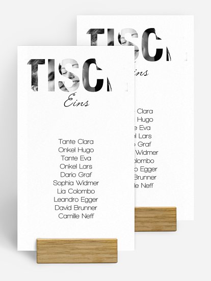 Gruppentischkarte Durchblick