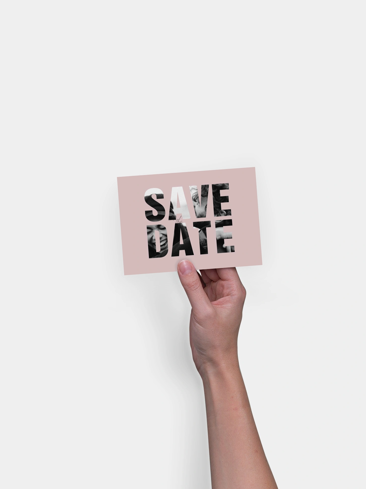 Save-the-Date Karte Durchblick