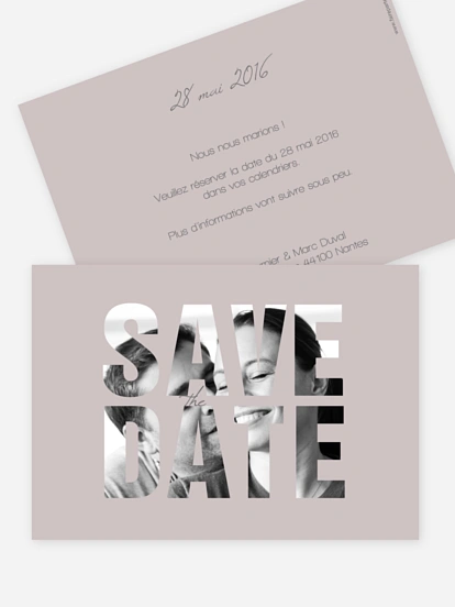 Save the date Pochoir