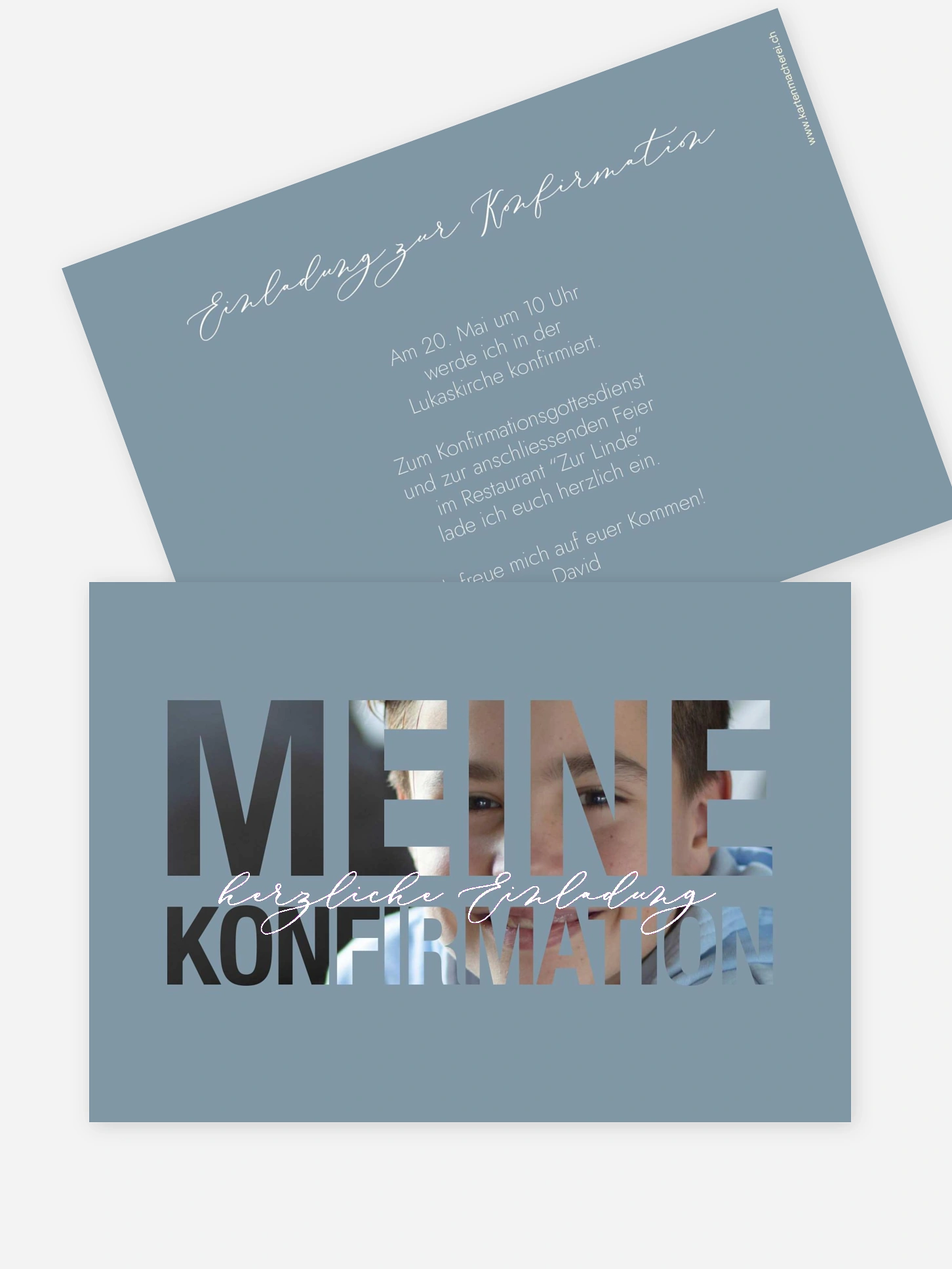 Konfirmationseinladung Durchblick