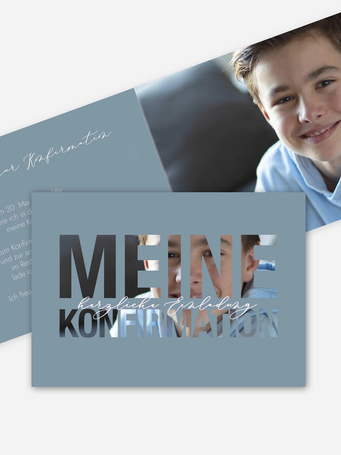 Konfirmationseinladung Durchblick