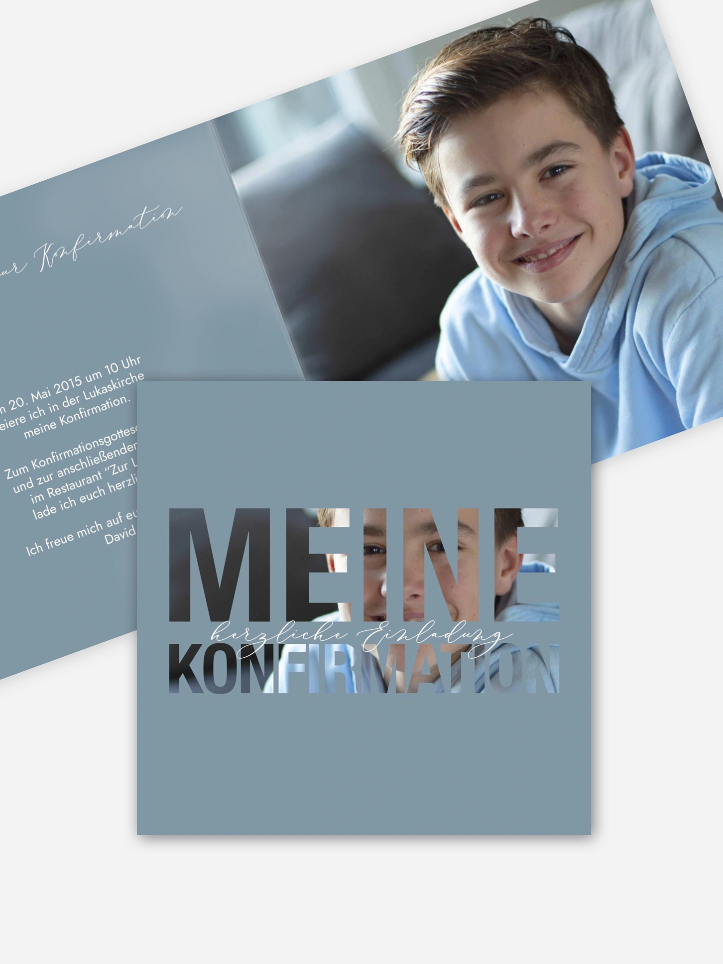 Konfirmationseinladung Durchblick
