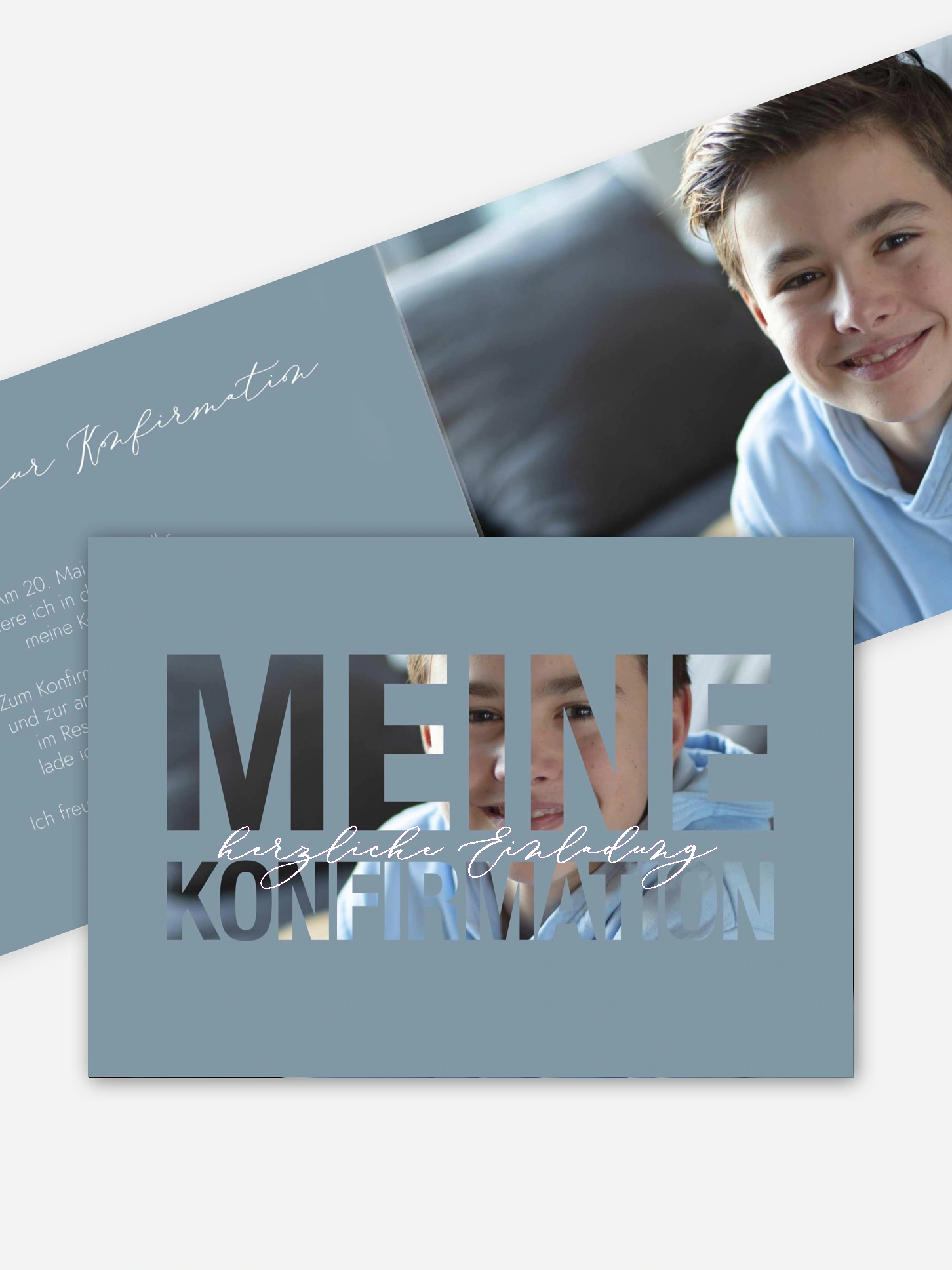 Konfirmationseinladung Durchblick