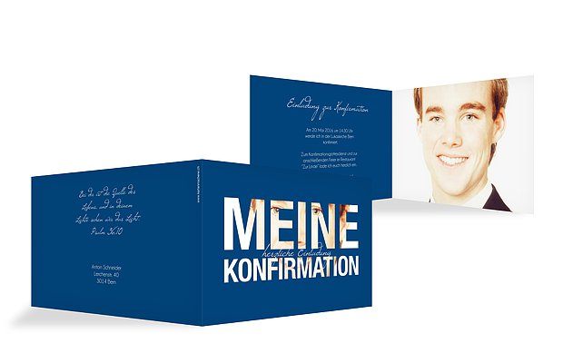 Konfirmationseinladung Durchblick