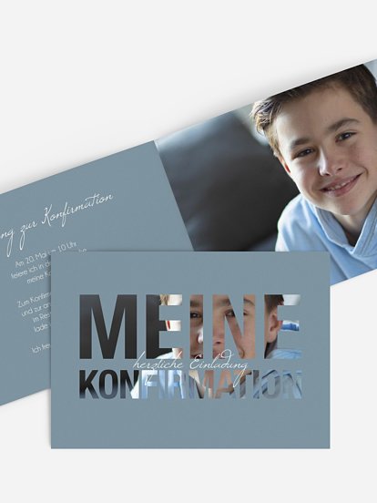 Konfirmationseinladung Durchblick