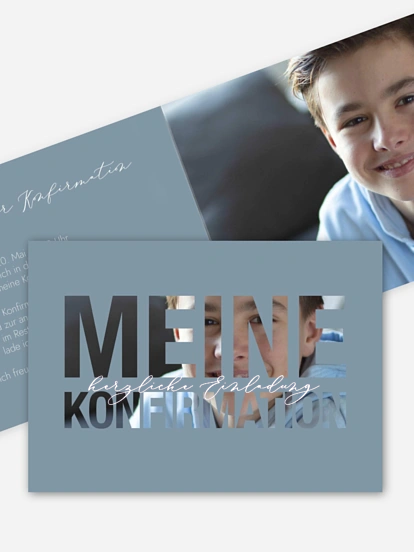 Konfirmationseinladung Durchblick