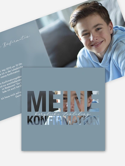 Konfirmationseinladung Durchblick