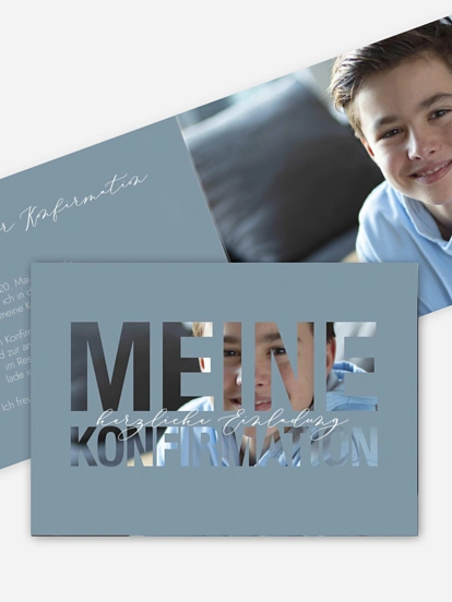 Konfirmationseinladung Durchblick
