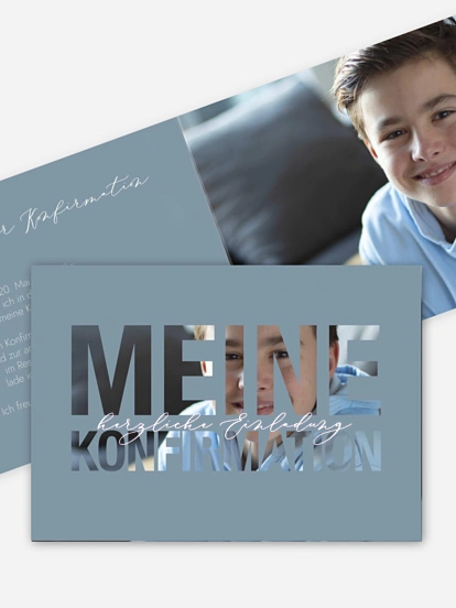 Konfirmationseinladung Durchblick
