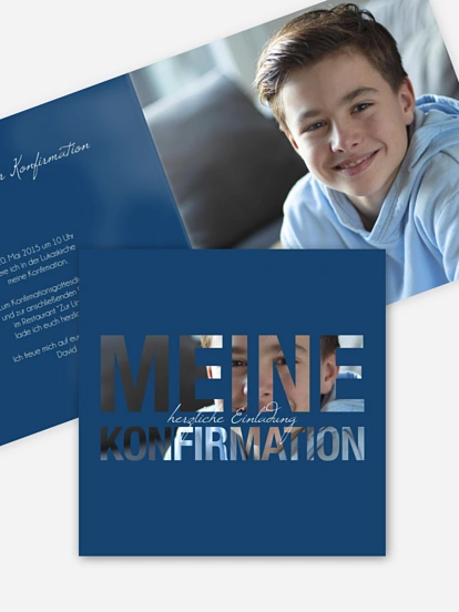 Konfirmationseinladung Durchblick