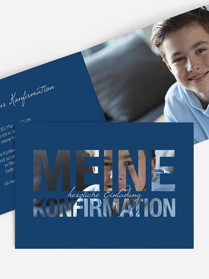 Konfirmationseinladung Durchblick
