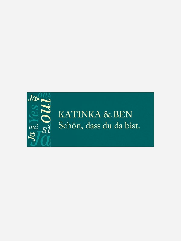 Geschenkaufkleber Hochzeit Sag Ja