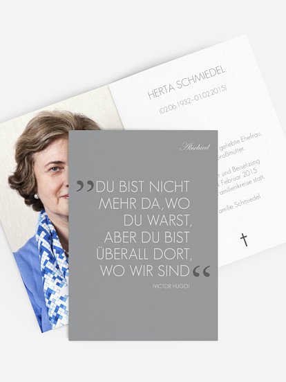 Trauerkarte Abschied