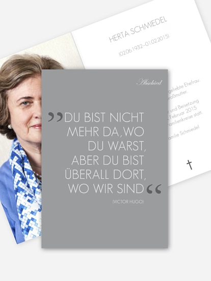 Trauerkarte Abschied