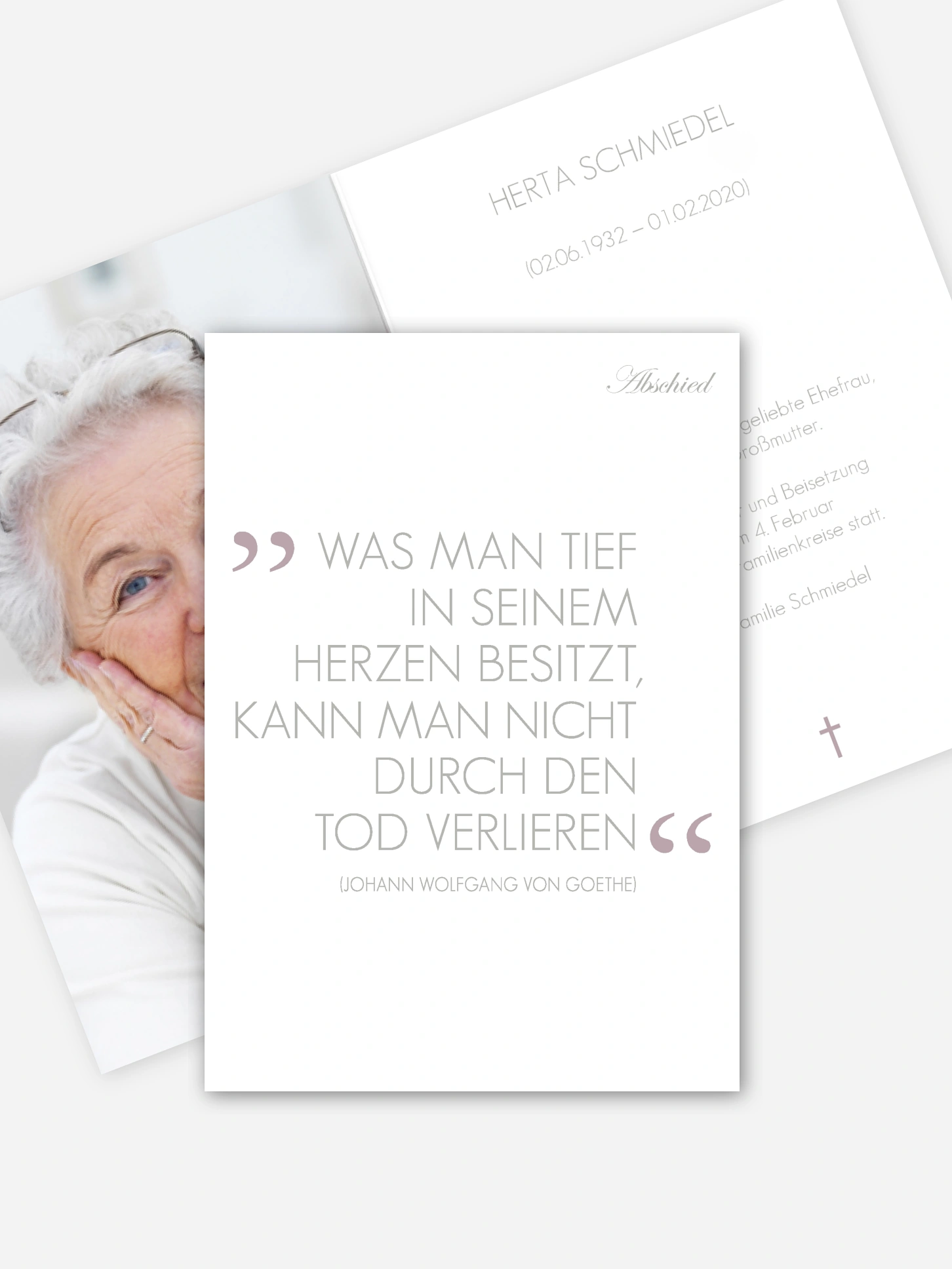 Trauerkarte Im Gedenken