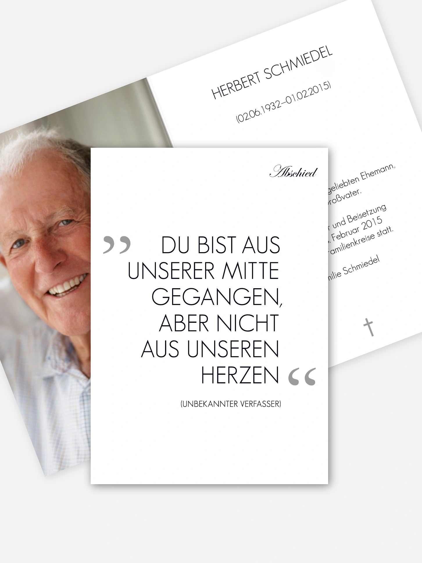 Trauerkarte Erinnerung