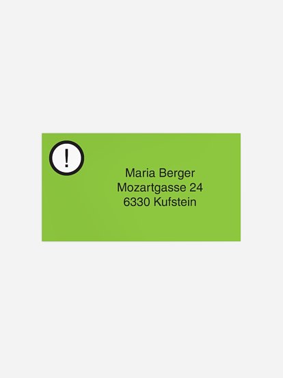 Empfängeraufkleber Geburtstag Quizfrage