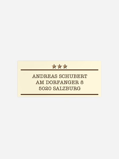 Absenderaufkleber Geburtstag Wanted