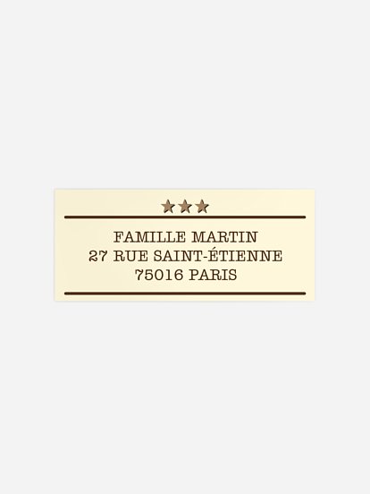 étiquette expéditeur anniversaire Wanted