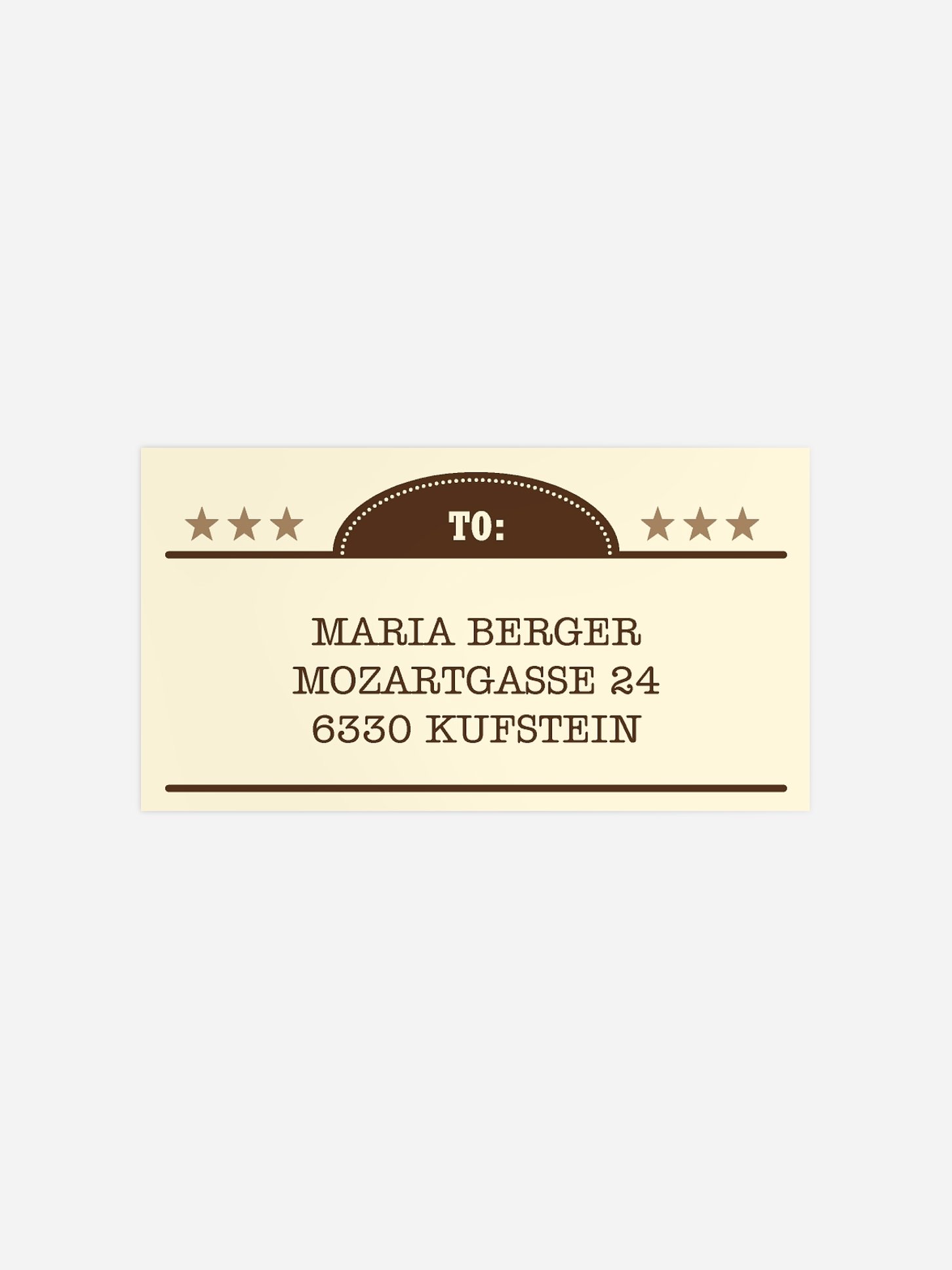 Empfängeraufkleber Geburtstag Wanted