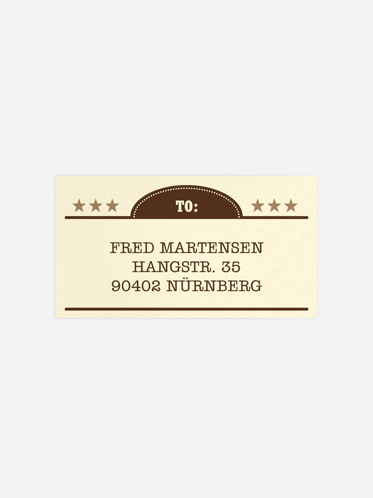 Empfängeraufkleber Geburtstag Wanted