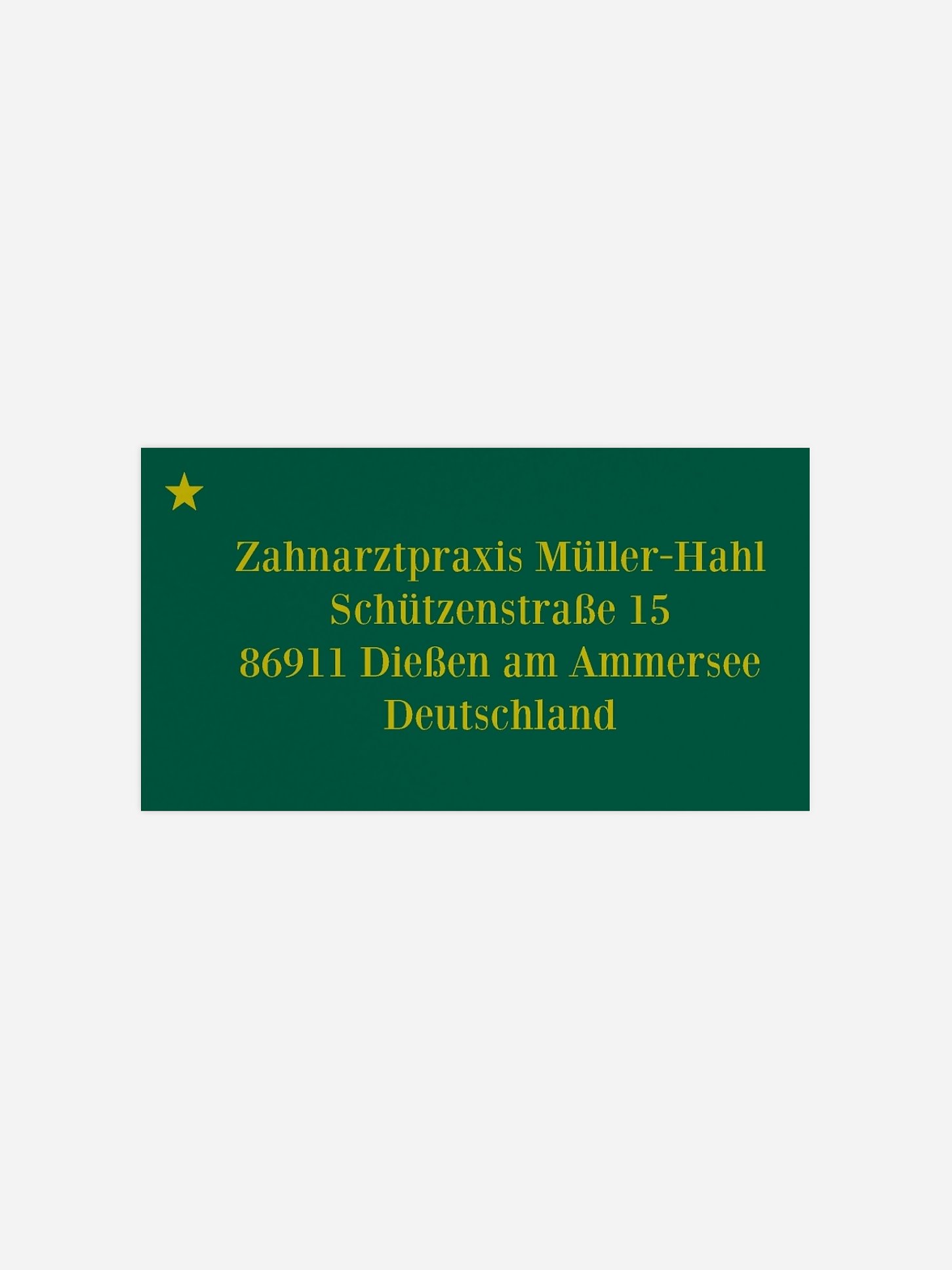 Empfängeraufkleber geschäftl. Weihnachten Simply Christmas