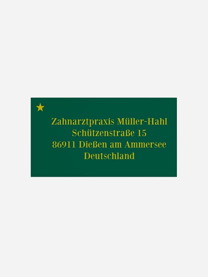 Empfängeraufkleber geschäftl. Weihnachten Simply Christmas