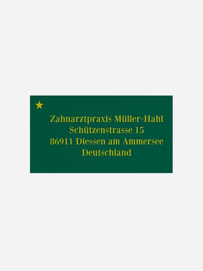 Empfängeraufkleber geschäftl. Weihnachten Simply Christmas