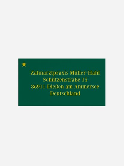 Empfängeraufkleber geschäftl. Weihnachten Simply Christmas