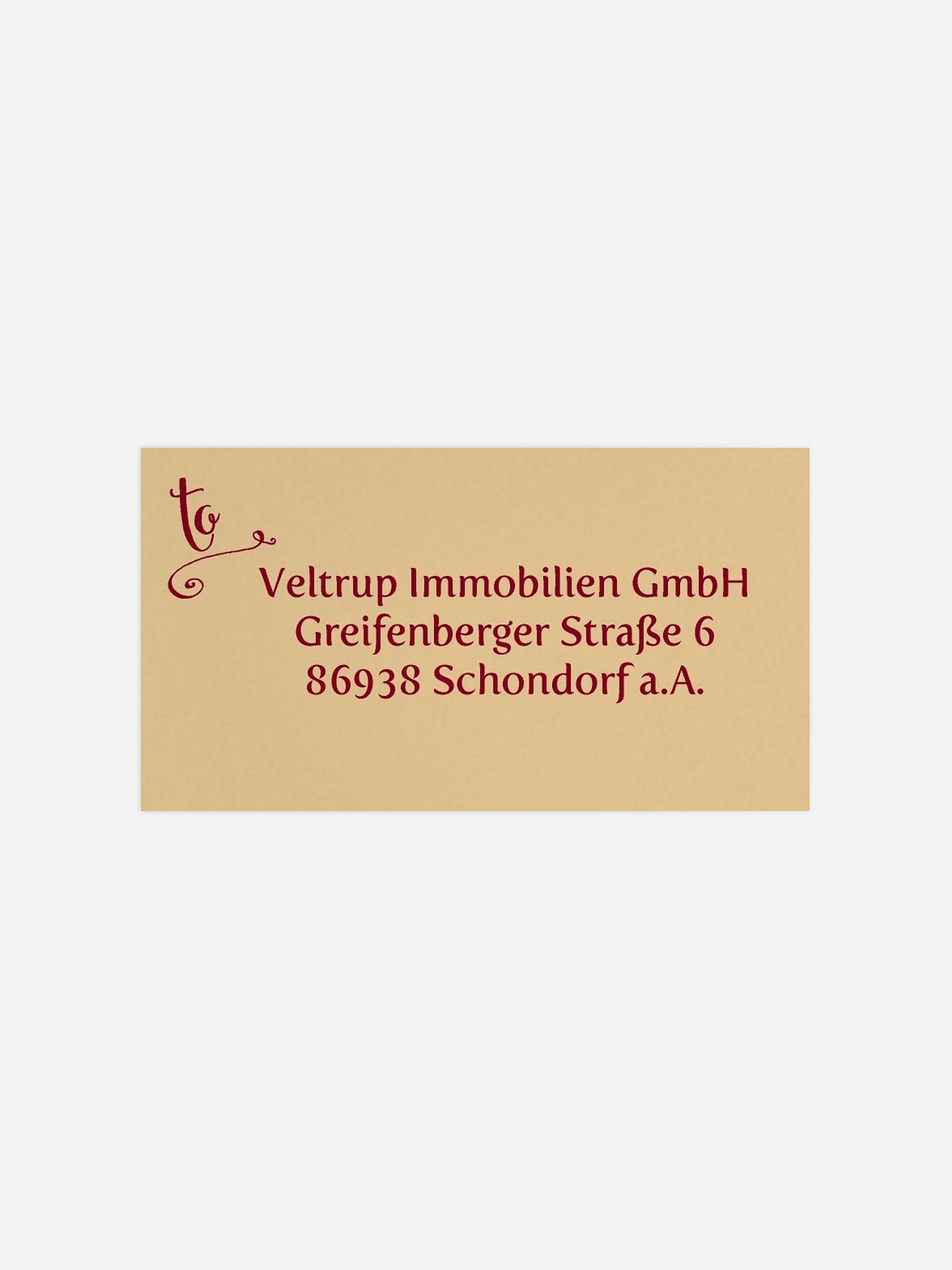 Empfängeraufkleber geschäftl. Weihnachten Classic Christmas