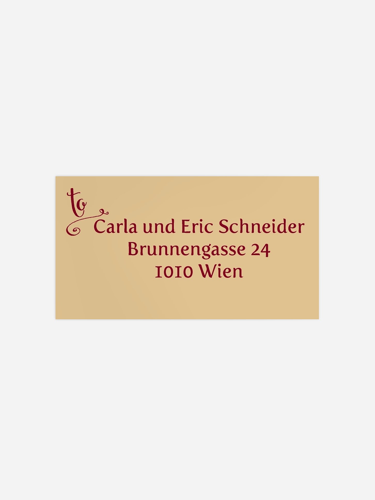 Empfängeraufkleber Weihnachten Classic Christmas