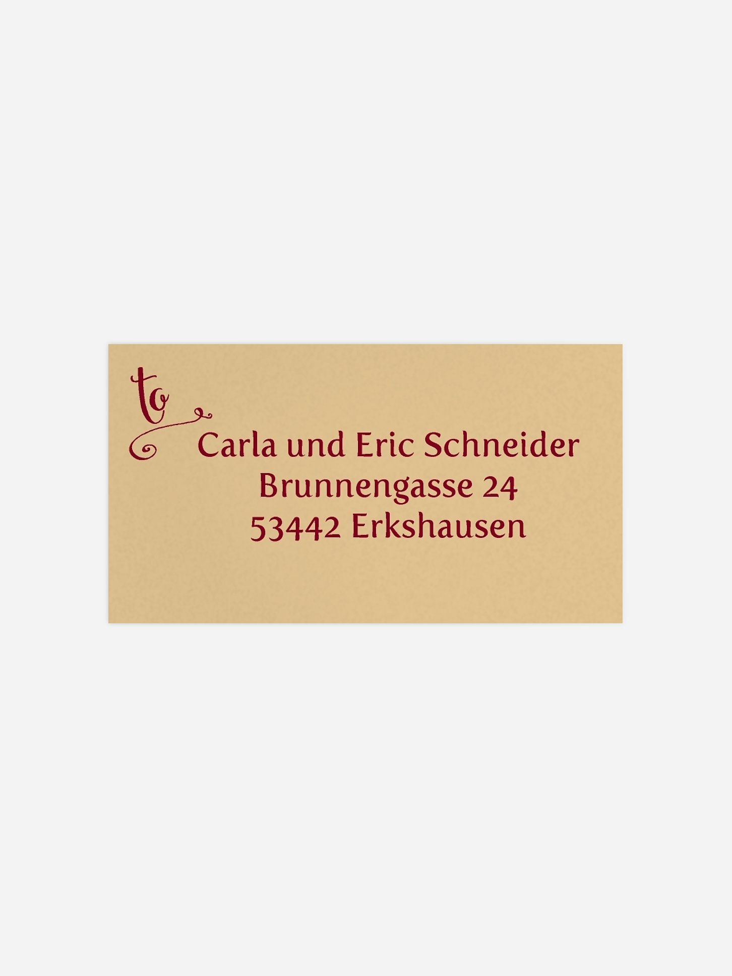 Empfängeraufkleber Weihnachten Classic Christmas