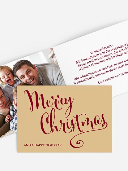 Weihnachtskarte Classic Christmas