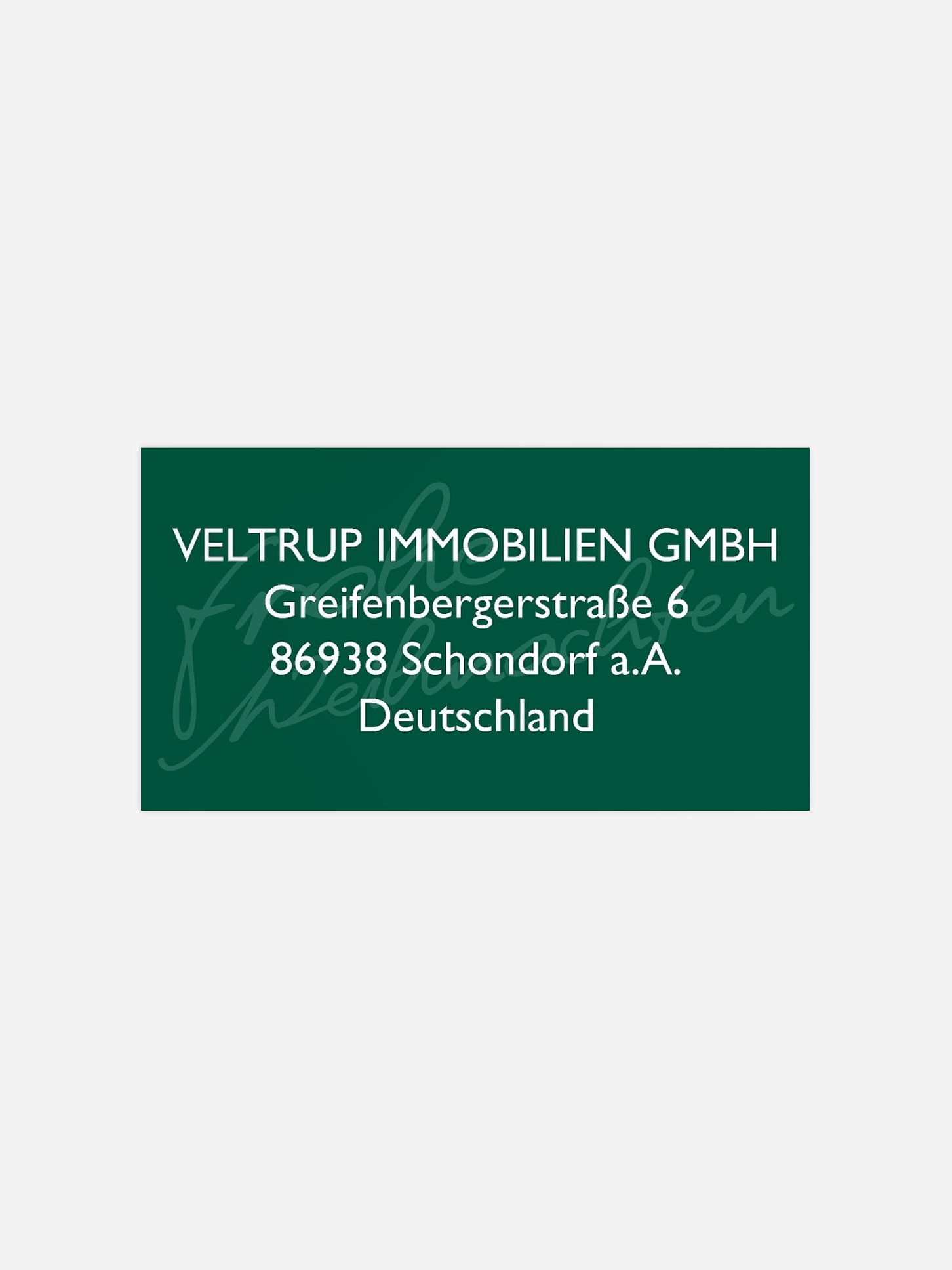 Empfängeraufkleber geschäftl. Weihnachten Schriftbild