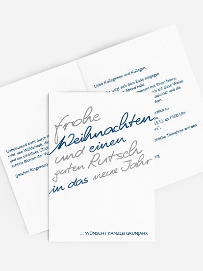 Weihnachtsfeier Schriftbild