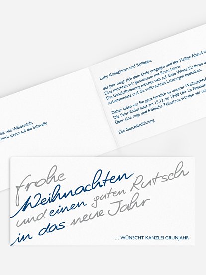 Weihnachtsfeier Schriftbild