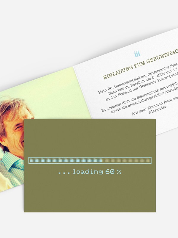 Einladung 60. Geburtstag Loading