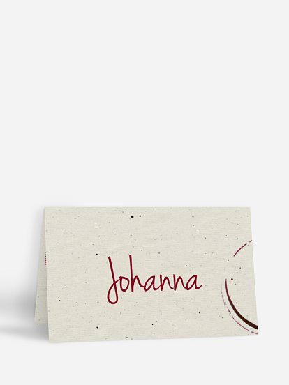 Tischkarte Geburtstag Edler Tropfen