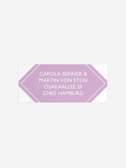 Absenderaufkleber Geburt Farbraute