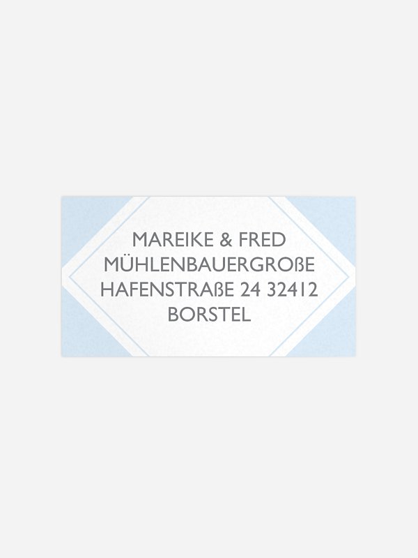 Empfängeraufkleber Farbraute"