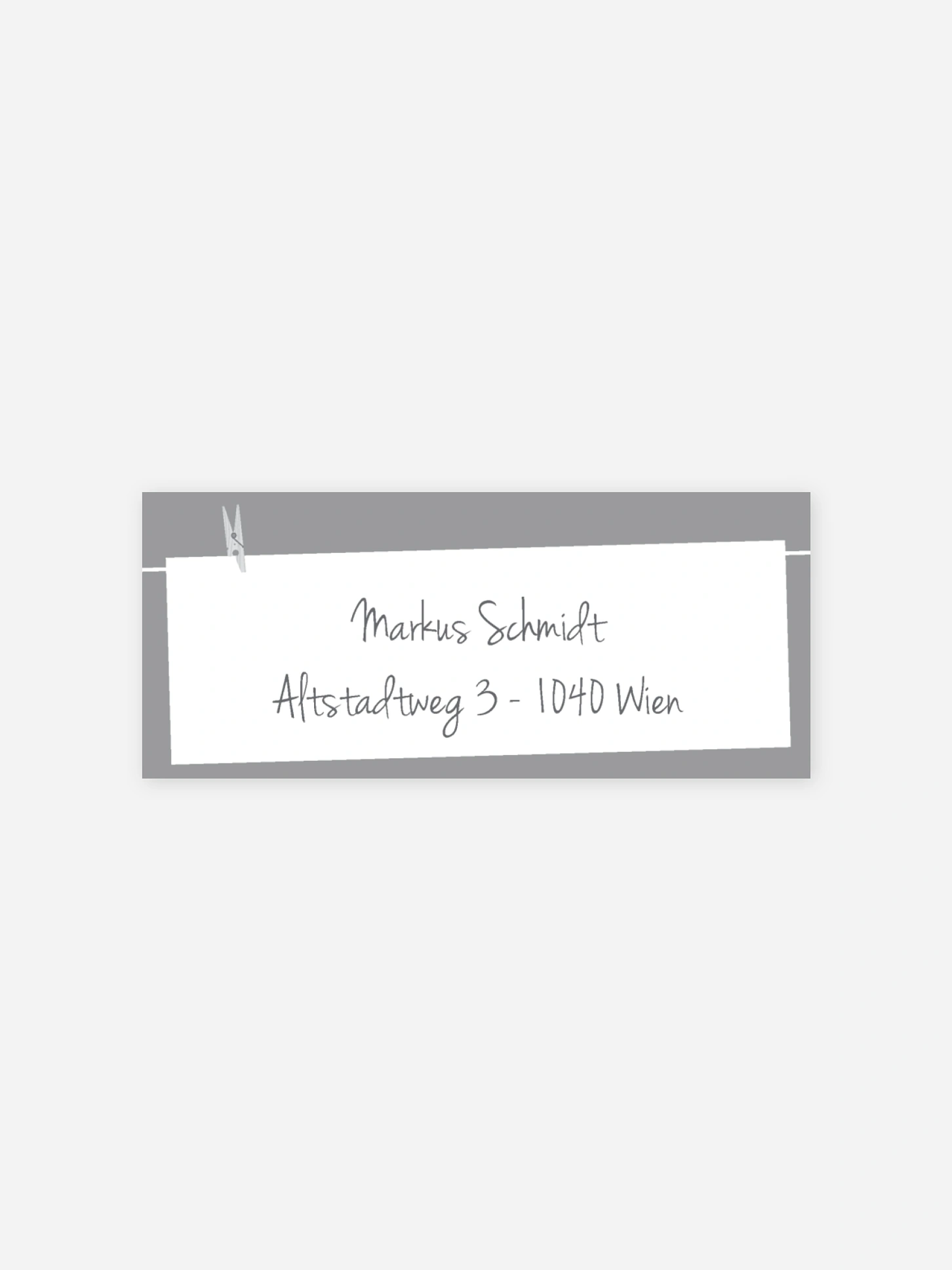 Absenderaufkleber Geburtstag Fotoleine