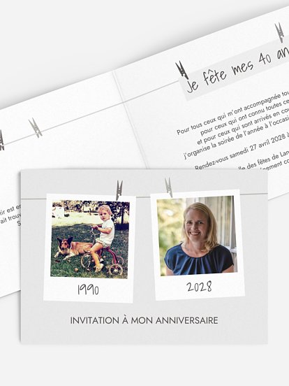 Cadre photo en fête