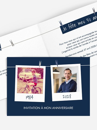 Cadre photo en fête