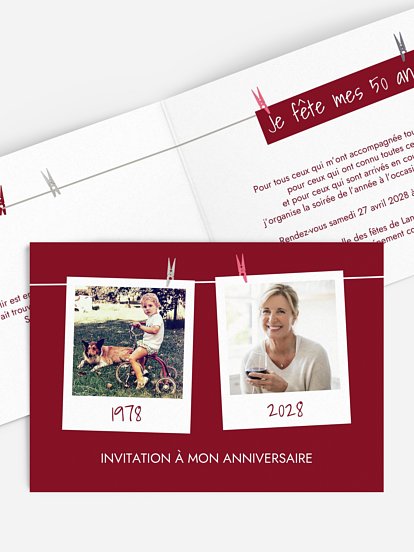 Cadre photo en fête