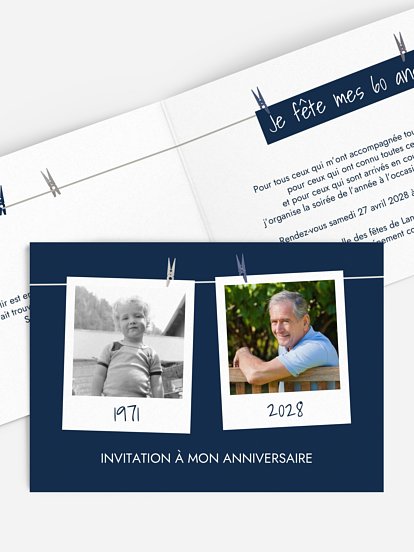 Cadre photo en fête