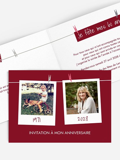 Cadre photo en fête