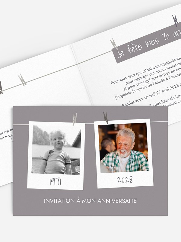 Cadre photo en fête