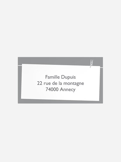 étiquette destinataire anniversaire Cadre photo en fête